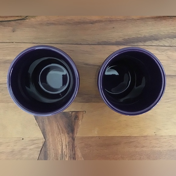 2 Vintage Fiesta Plum Tumblers - Picture 3 of 7